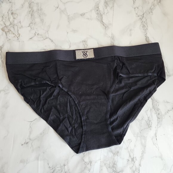 VS Logo Cotton Shine Patch Hiphugger Panty - Picture 3 of 6